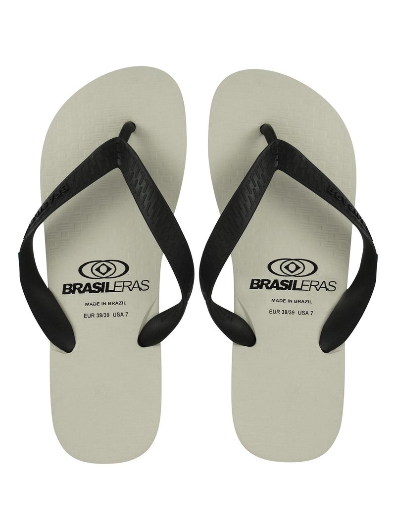 Tongs Brasileras unisexes avec semelle en gomme antidérapante. Blanc - Kiabi