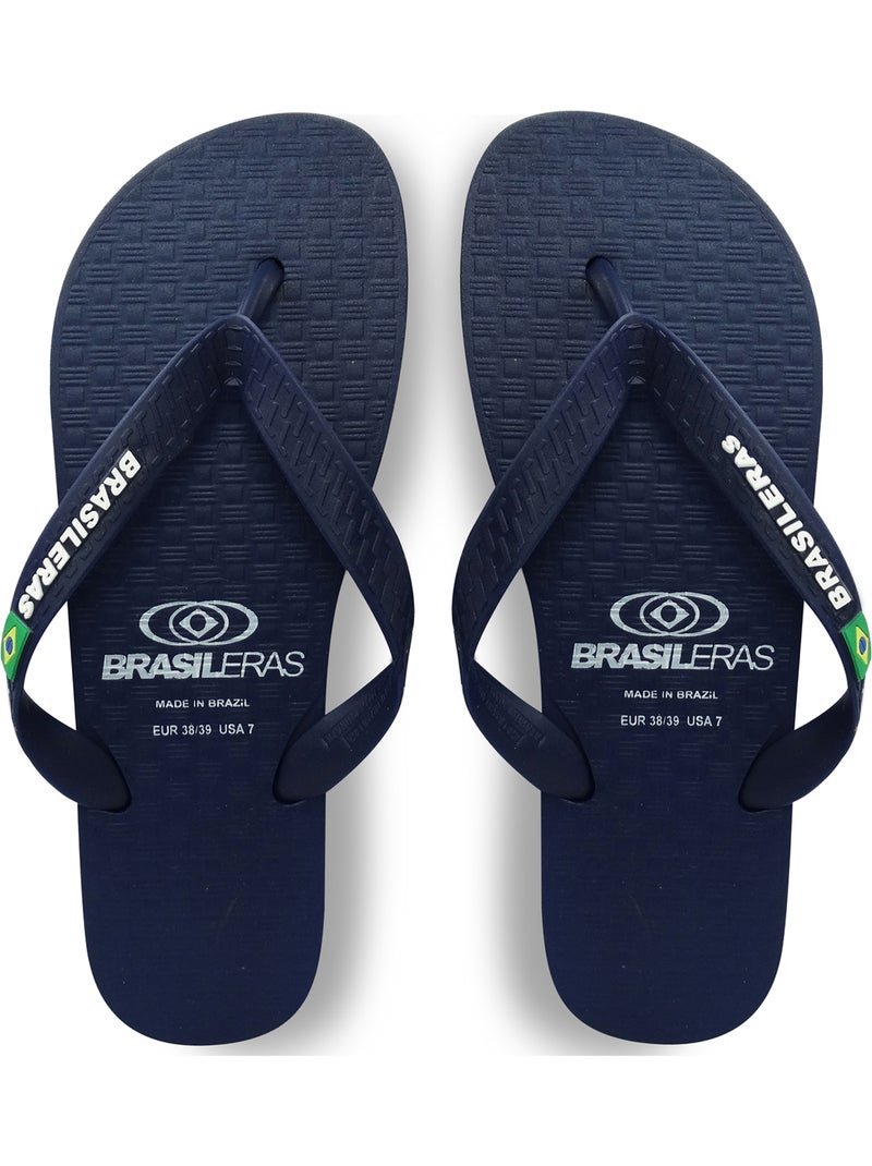 Tongs Brasileras unisexes avec semelle en gomme antidérapante. Bleu - Kiabi