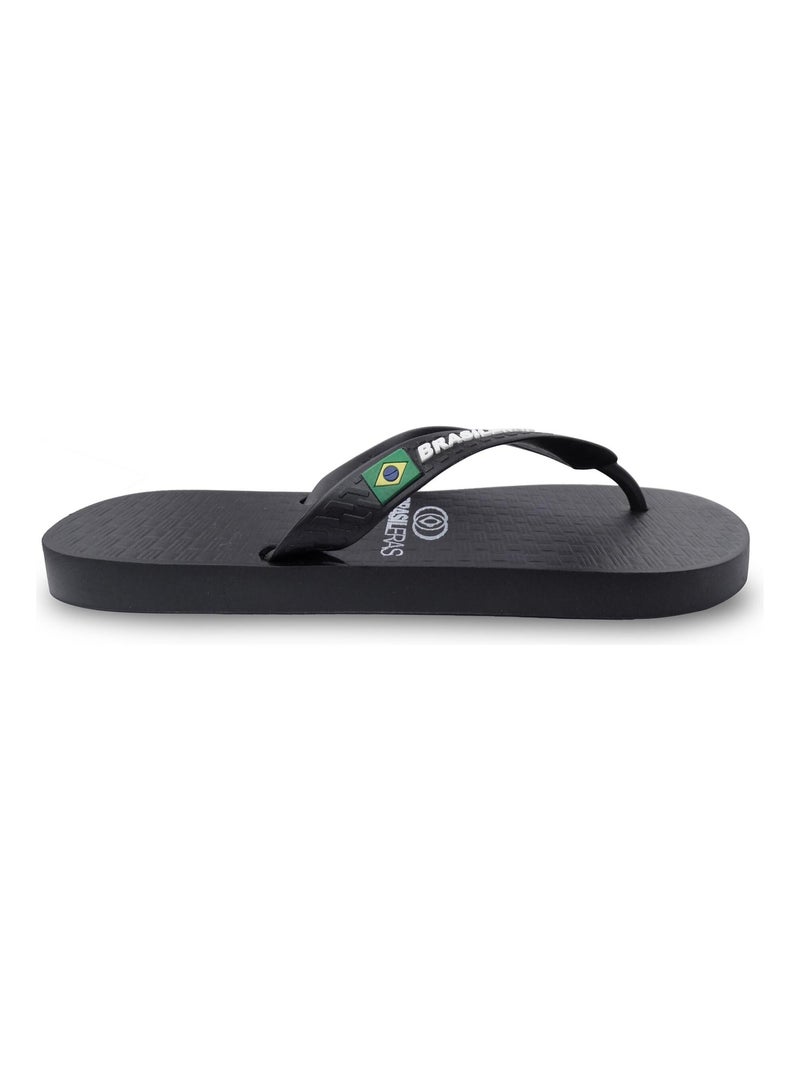 Tongs Brasileras unisexes avec semelle en gomme antidérapante. Noir - Kiabi
