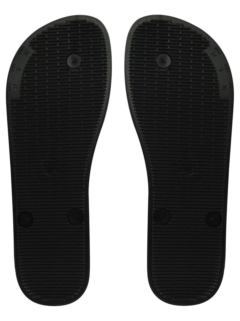 Tongs Brasileras unisexes avec semelle en gomme antidérapante. Noir - Kiabi