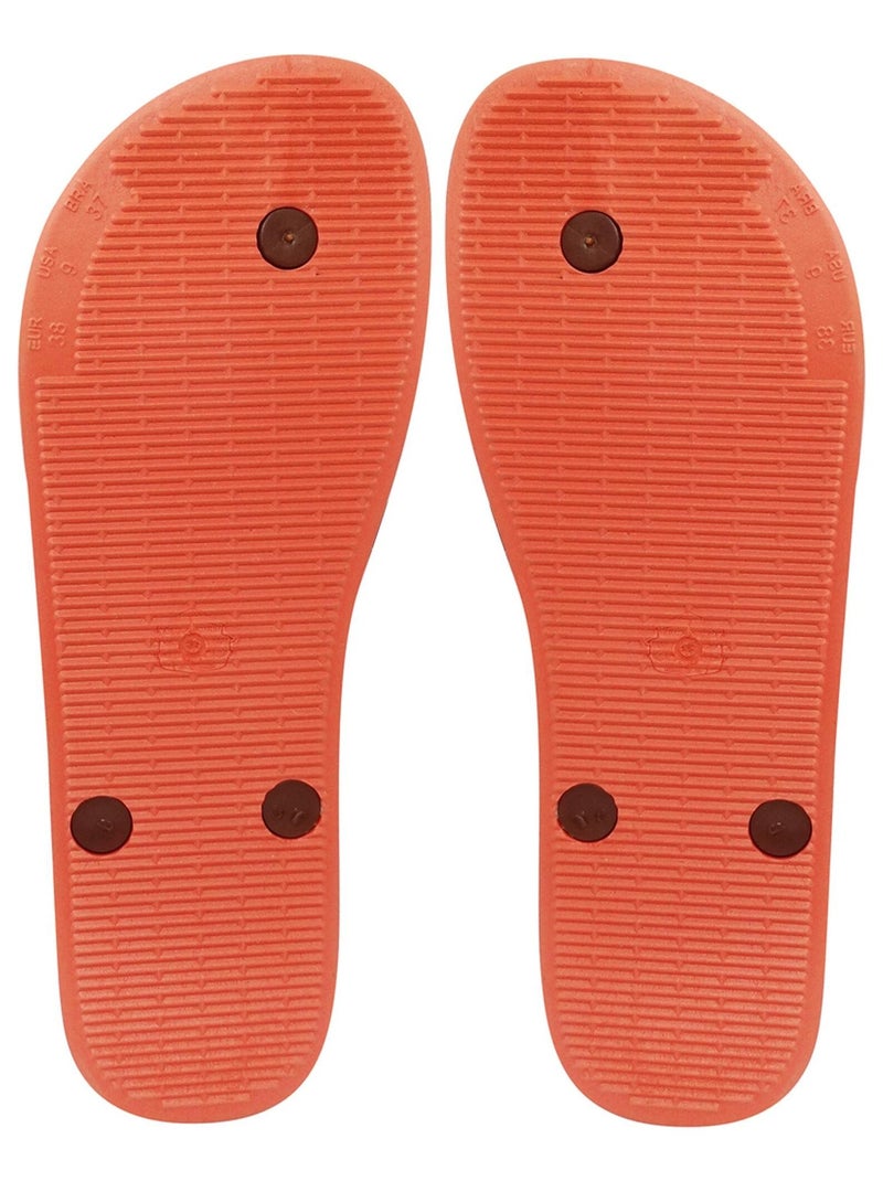 Tongs Brasileras unisexes avec semelle en gomme antidérapante. Orange - Kiabi