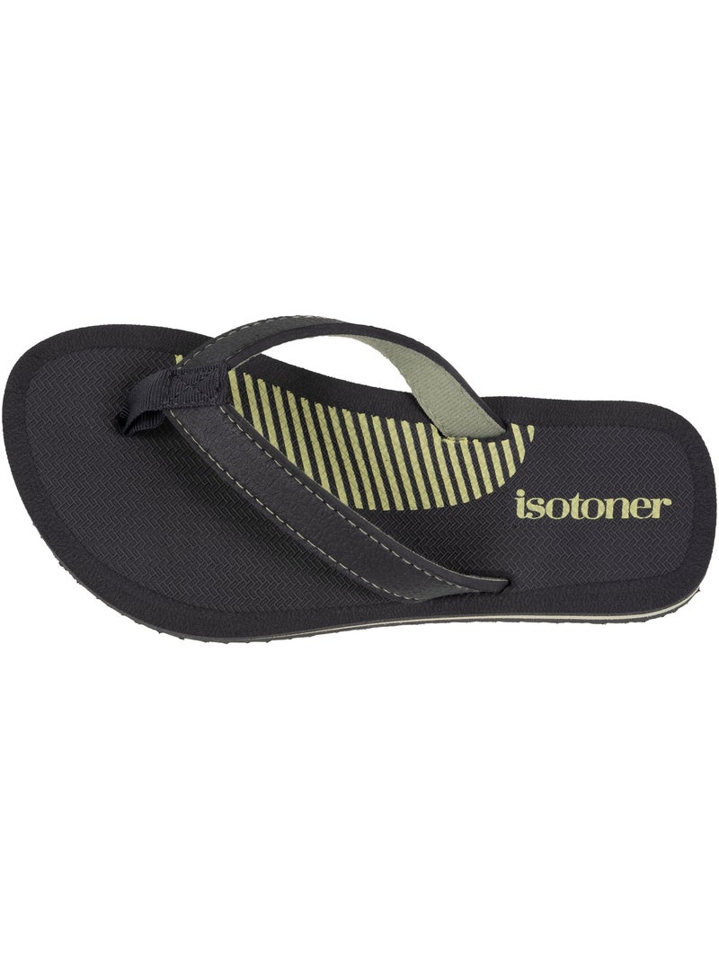 Tongs Confort et tige colorée  Isotoner Gris Vert - Kiabi