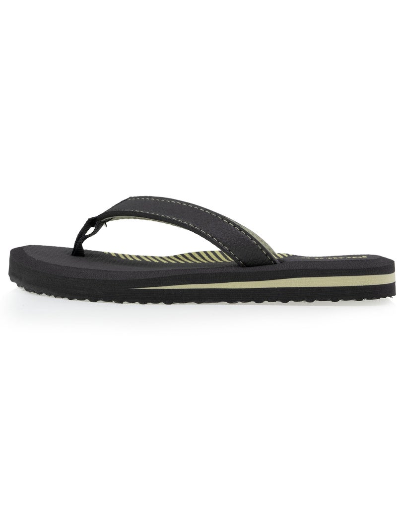 Tongs Confort et tige colorée  Isotoner Gris Vert - Kiabi