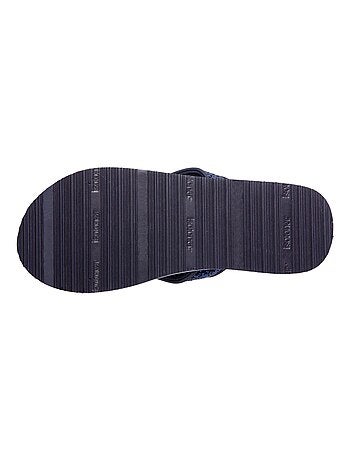 Tongs confortables, dessus moelleux Isotoner