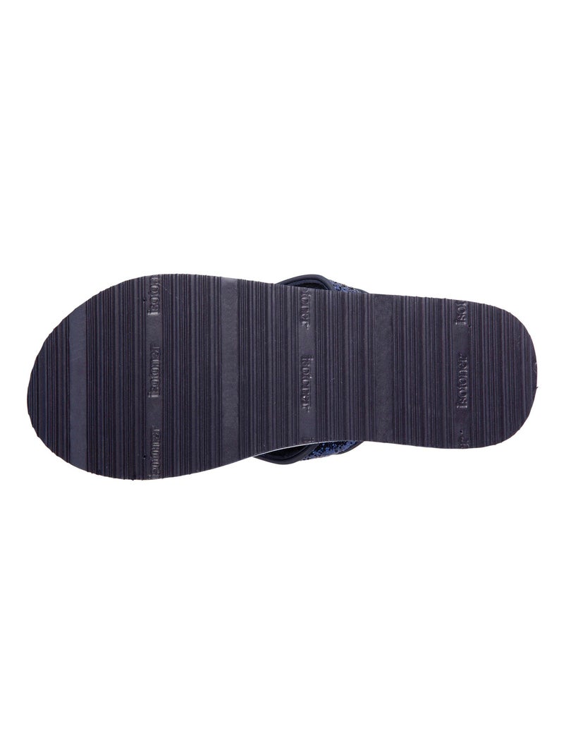 Tongs confortables, dessus moelleux  Isotoner Bleu marine - Kiabi