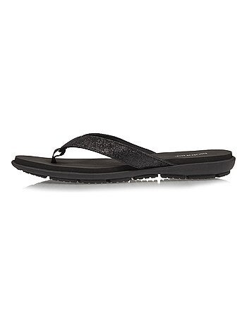 Tongs confortables et détail tiges à paillettes Isotoner
