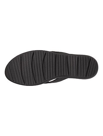 Tongs confortables et détail tiges à paillettes Isotoner
