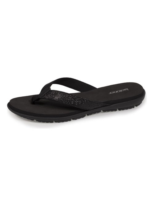 Tongs confortables et détail tiges à paillettes  Isotoner - Kiabi