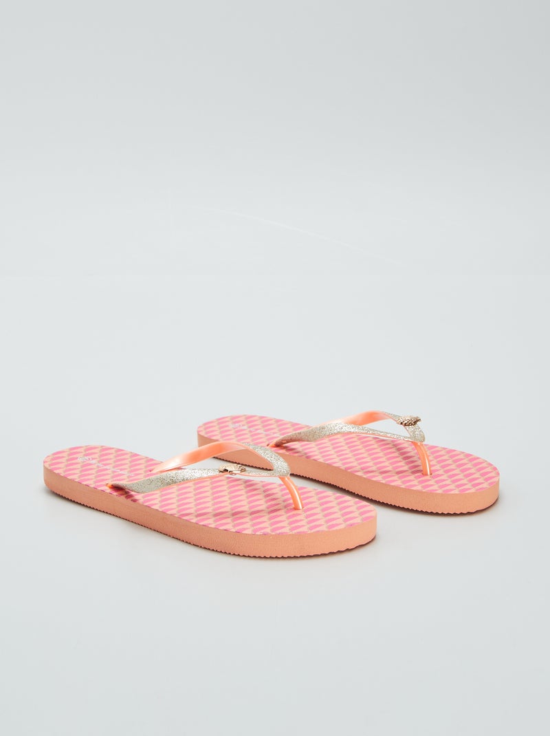 Tongs coquillage Corail - Kiabi