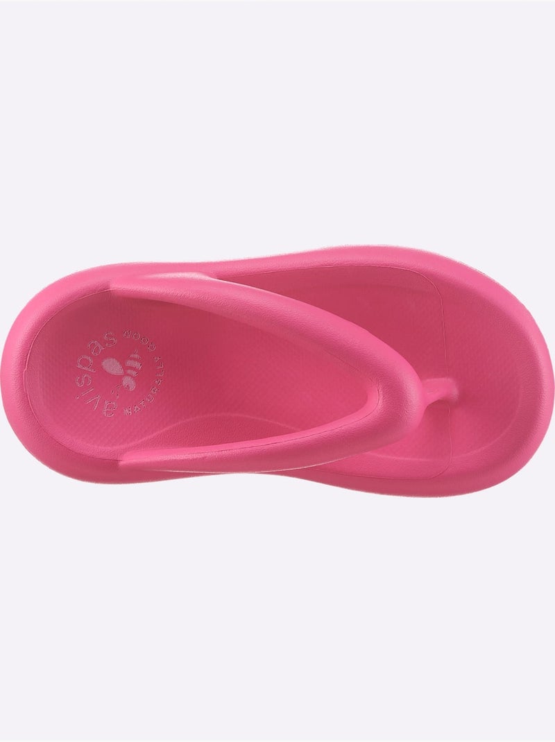 Tongs De Fabrication Espagnole - Taille Standard - Helline Rose fushia - Kiabi