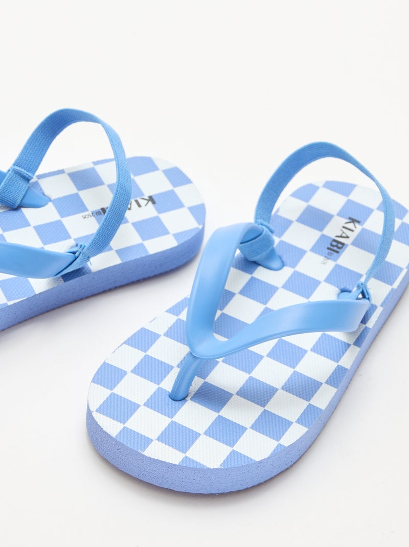 Tongs de plage Bleu - Kiabi