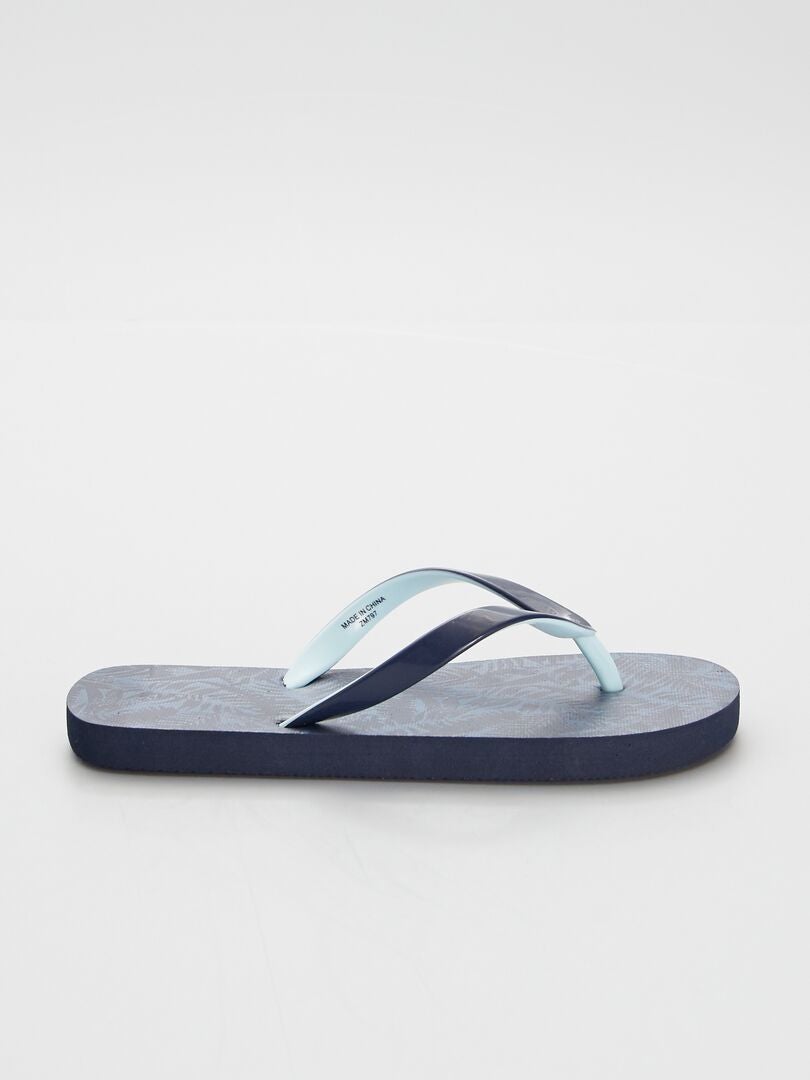 Tongs de plage BLEU - Kiabi