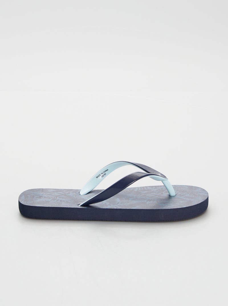 Tongs de plage BLEU - Kiabi