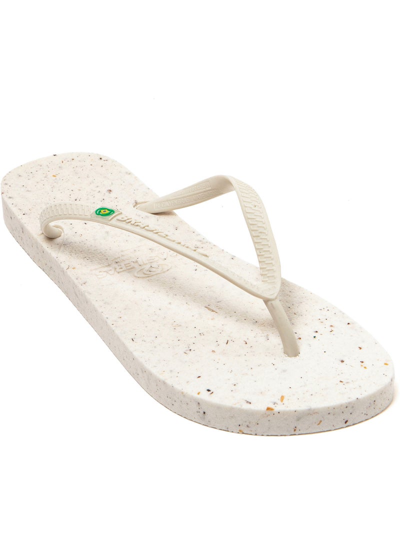 Tongs de plage pour femme Brasileras avec semelle recyclée Blanc - Kiabi