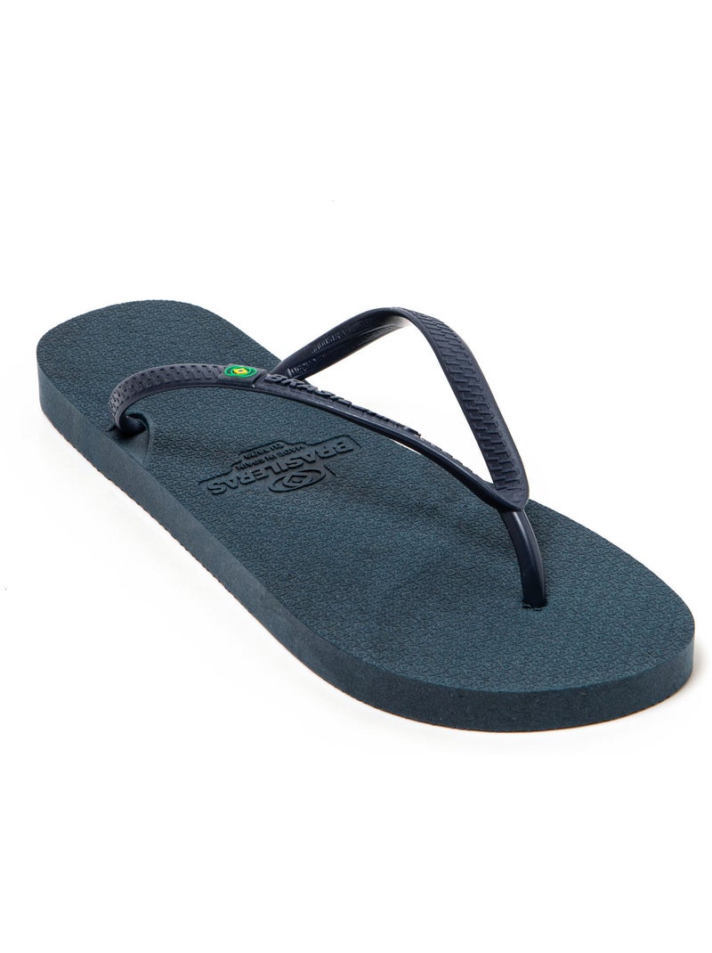 Tongs de plage pour femme Brasileras avec semelle recyclée Bleu marine - Kiabi