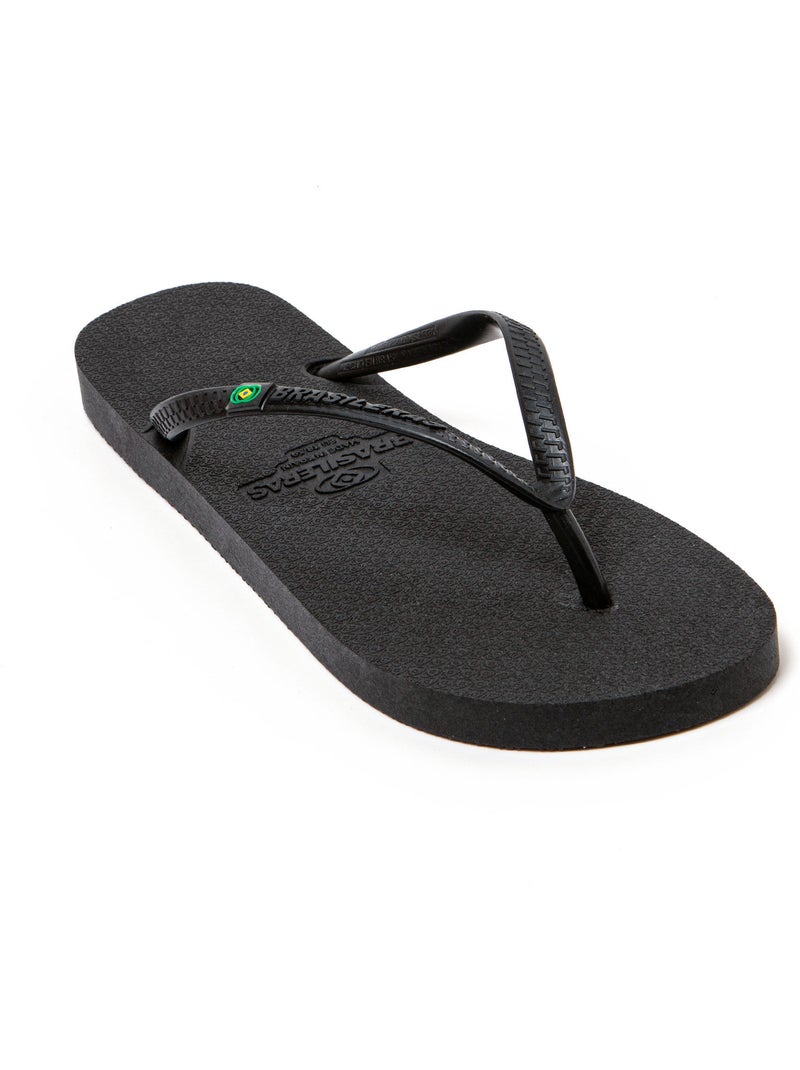 Tongs de plage pour femme Brasileras avec semelle recyclée Noir - Kiabi