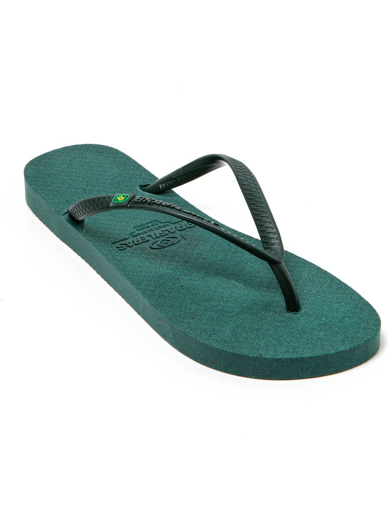Tongs de plage pour femme Brasileras avec semelle recyclée Vert foncé - Kiabi