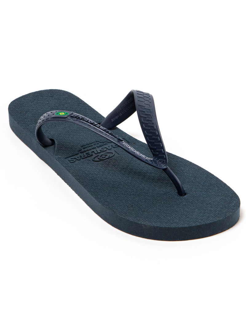 Tongs de plage pour homme Brasileras avec semelle recyclée Bleu foncé - Kiabi
