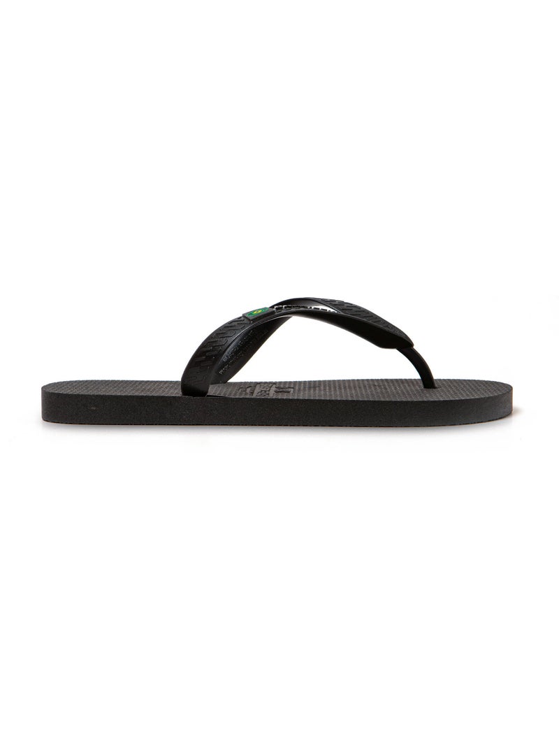 Tongs de plage pour homme Brasileras avec semelle recyclée Noir - Kiabi
