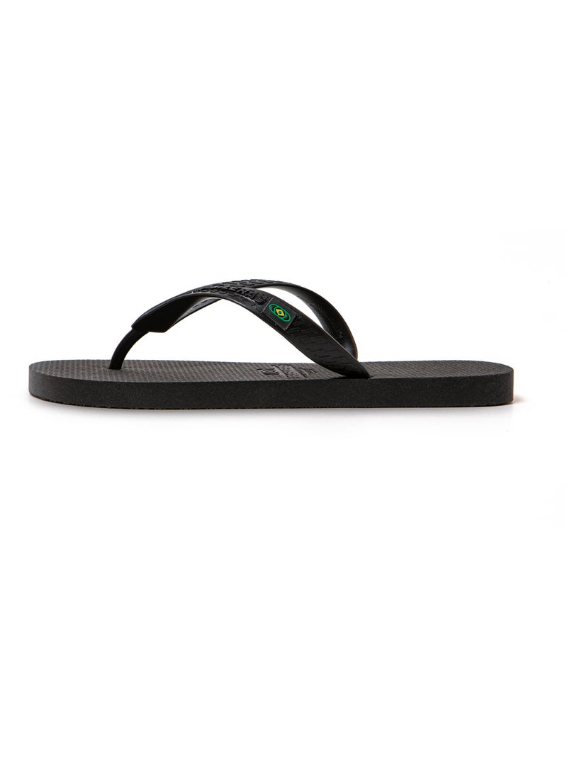 Tongs de plage pour homme Brasileras avec semelle recyclée Noir - Kiabi