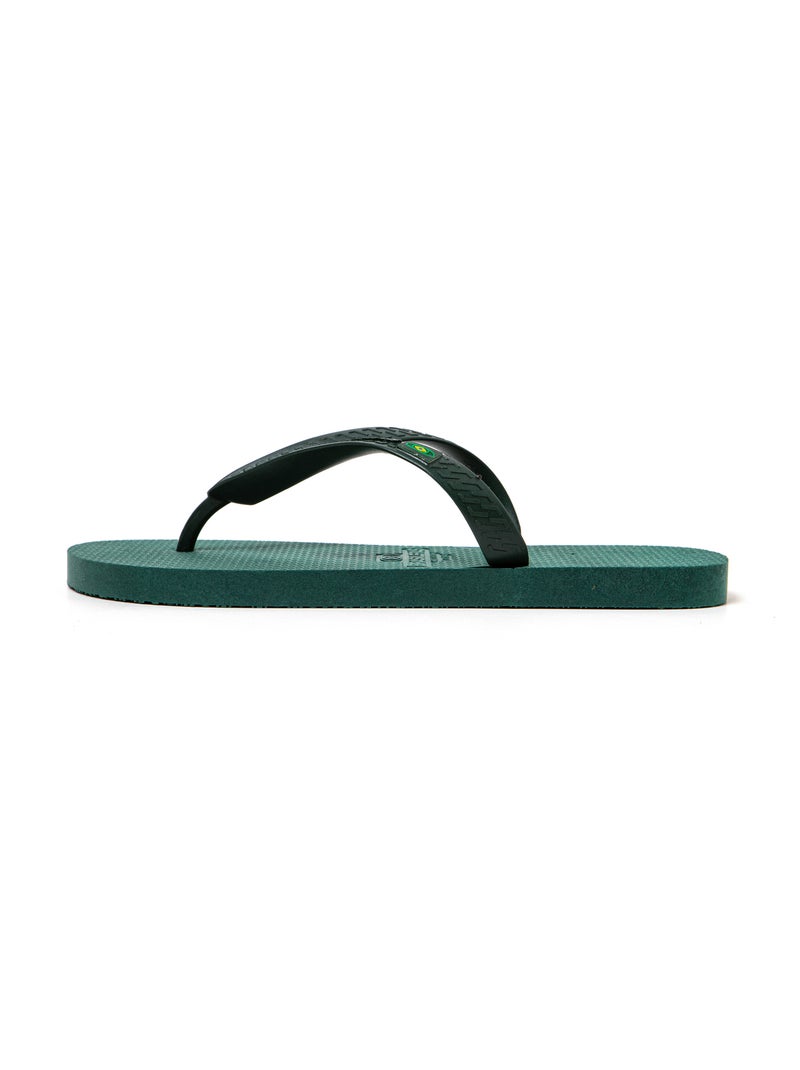 Tongs de plage pour homme Brasileras avec semelle recyclée Vert foncé - Kiabi