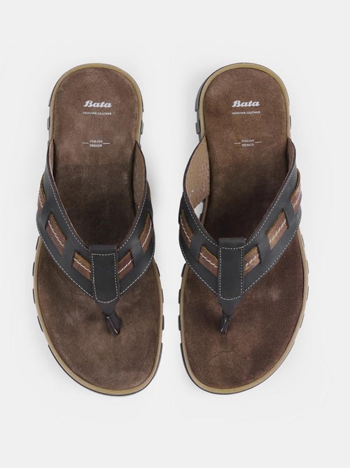 Tongs en nubuck - Kiabi