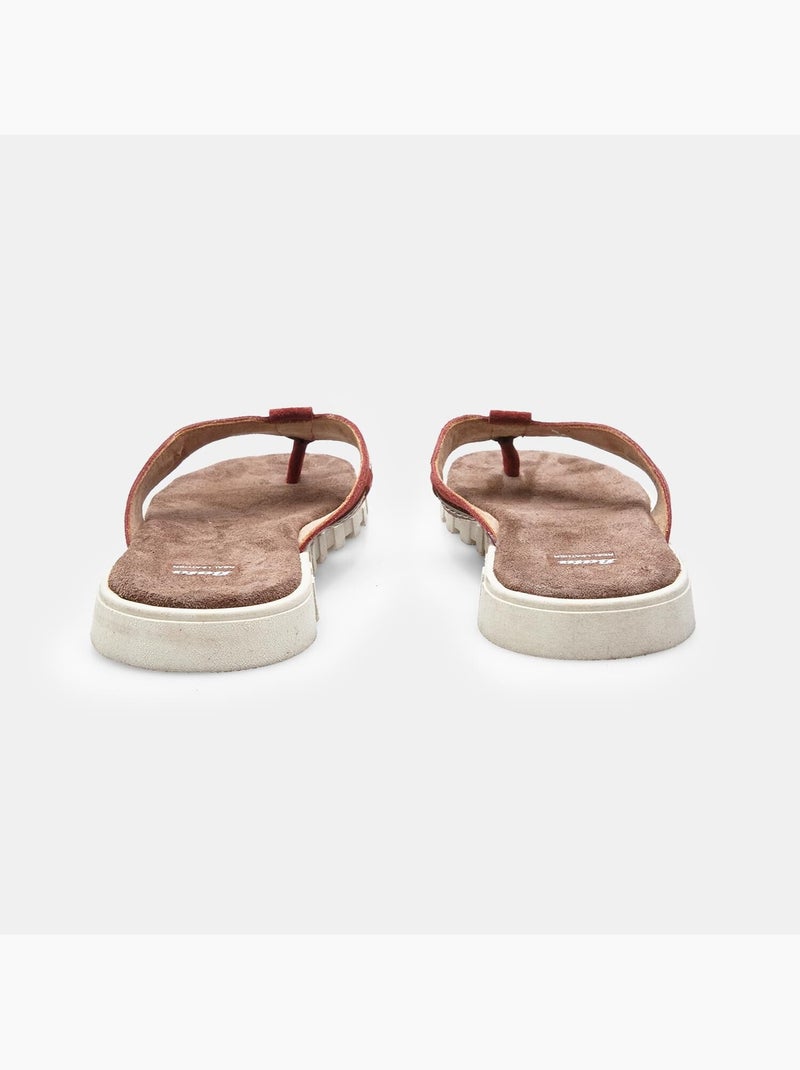 Tongs en Suède BATA Rouge - Kiabi