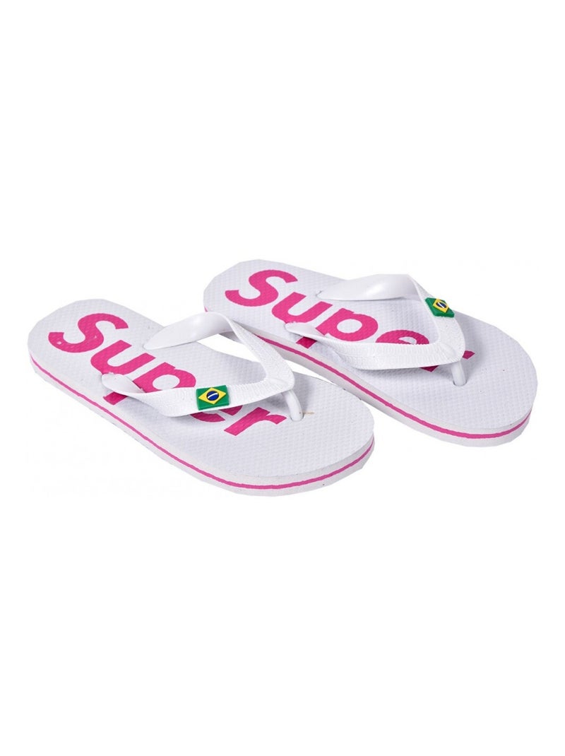 Tongs Enfant Fantaisie Blanc - Kiabi