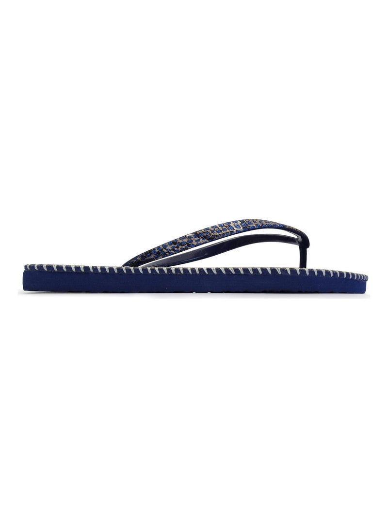 Tongs Espargatas pour femme avec semelle en gomme Bleu - Kiabi