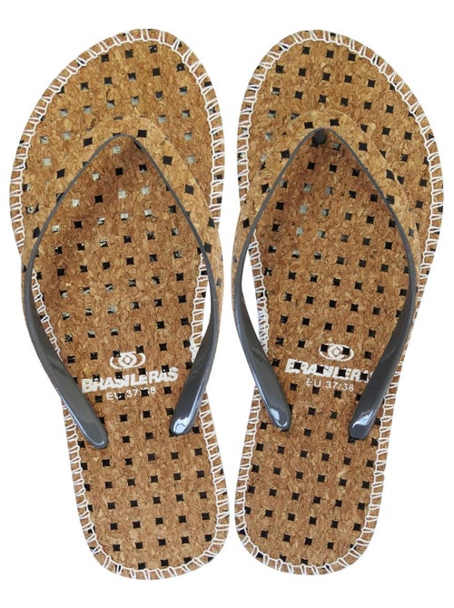 Tongs Espargatas pour femme avec semelle en gomme - Kiabi