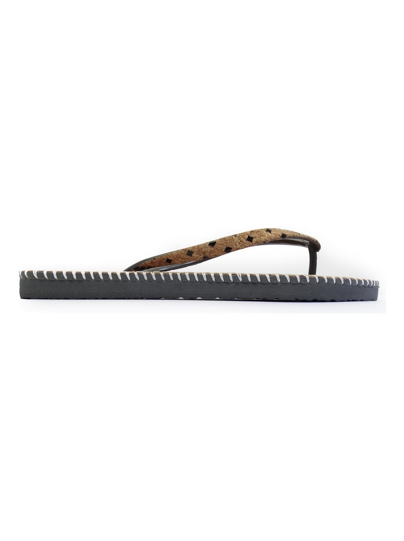 Tongs Espargatas pour femme avec semelle en gomme Gris - Kiabi