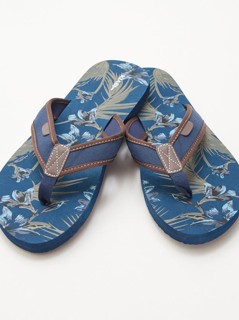 Tongs fantaisies Bleu - Kiabi