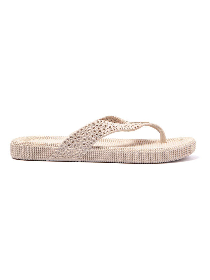 Tongs femme Brasileras semelle en gomme Beige - Kiabi
