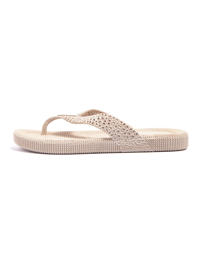 Tongs femme Brasileras semelle en gomme Beige - Kiabi
