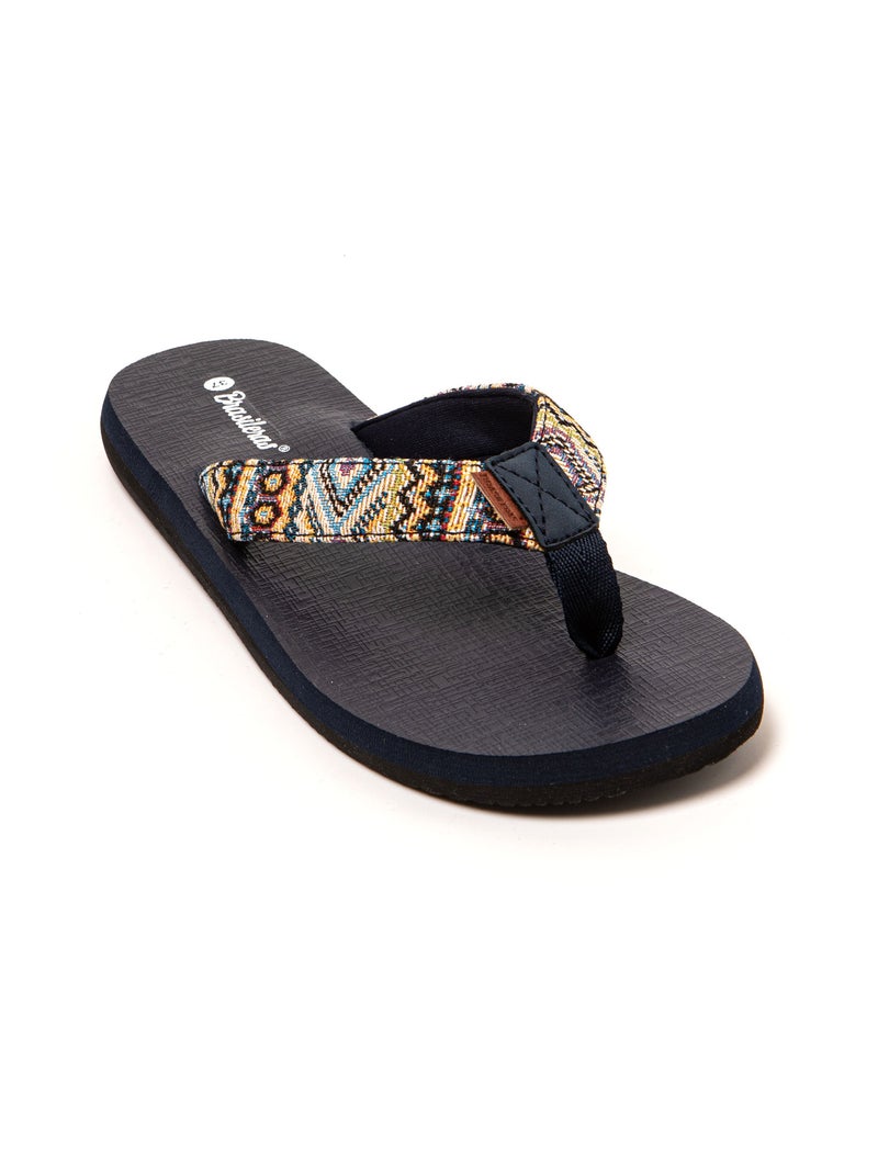 Tongs femme Brasileras semelle en gomme Bleu - Kiabi