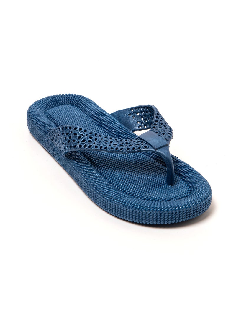 Tongs femme Brasileras semelle en gomme Bleu - Kiabi