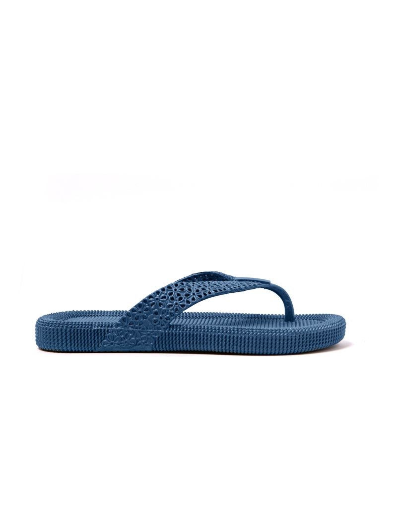 Tongs femme Brasileras semelle en gomme Bleu - Kiabi