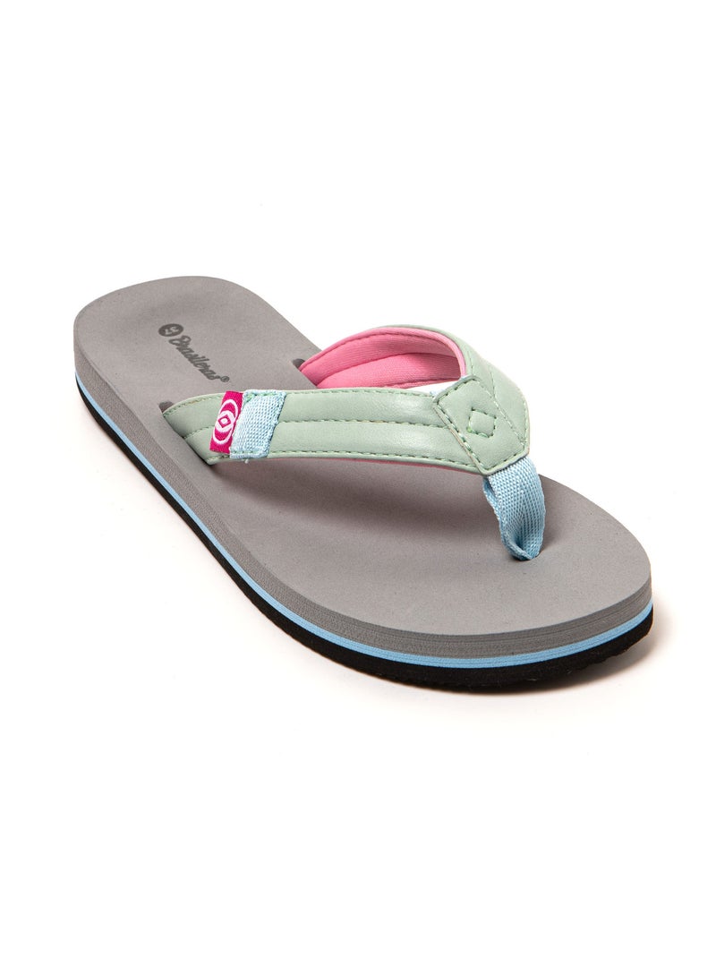 Tongs femme Brasileras semelle en gomme Bleu turquoise - Kiabi