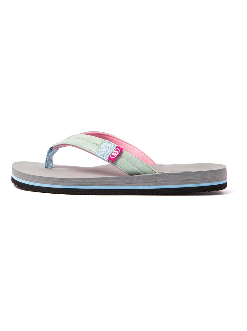 Tongs femme Brasileras semelle en gomme Bleu turquoise - Kiabi
