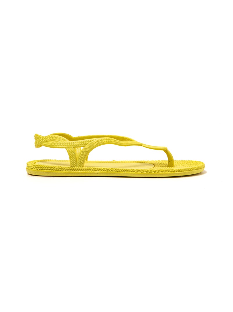 Tongs femme Brasileras semelle en gomme Jaune - Kiabi
