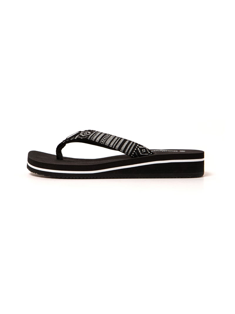 Tongs femme Brasileras semelle en gomme Noir - Kiabi