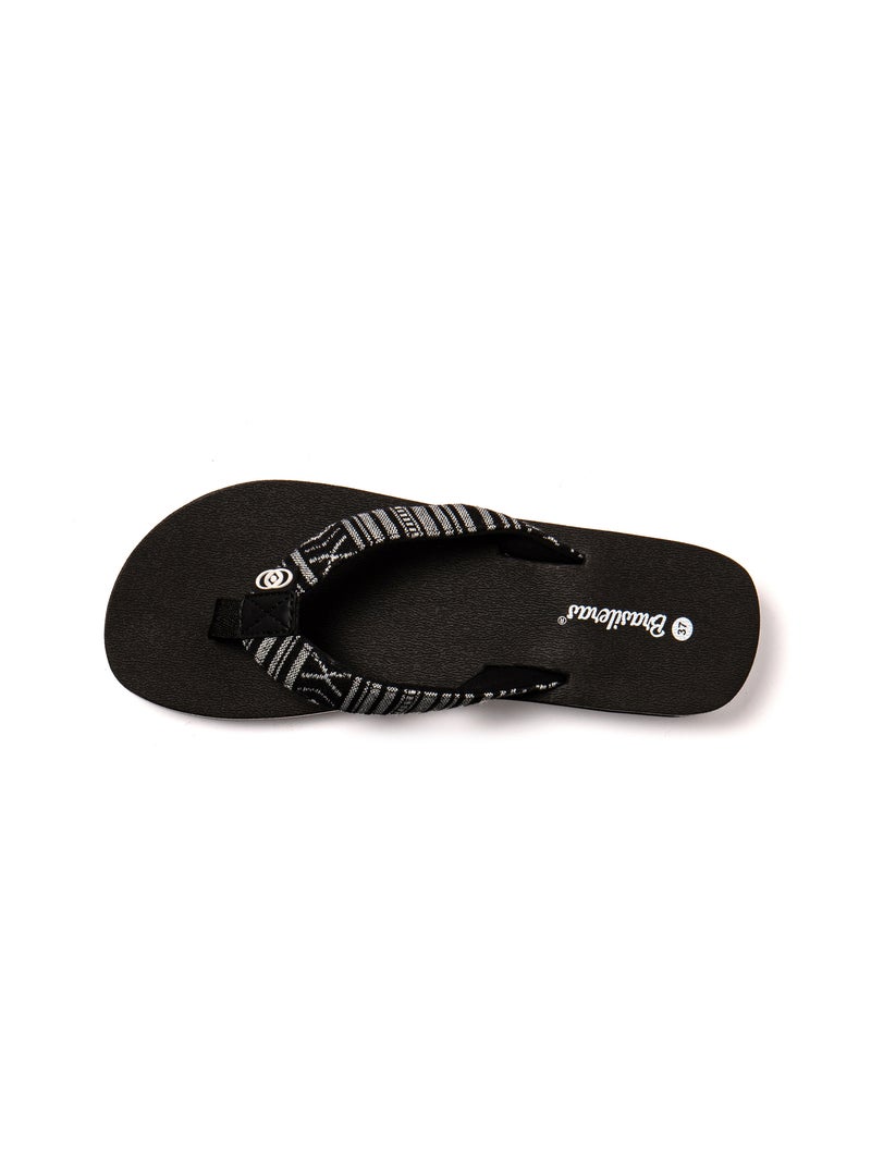 Tongs femme Brasileras semelle en gomme Noir - Kiabi