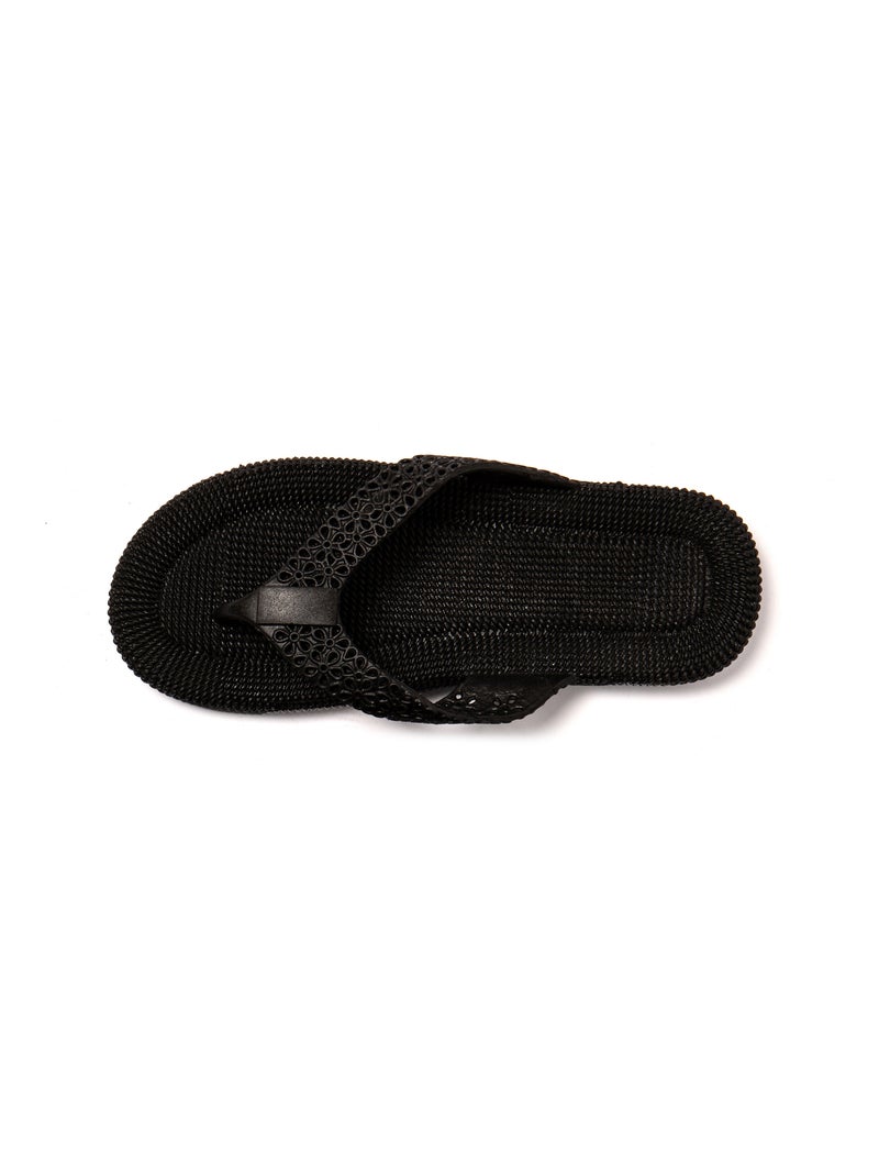 Tongs femme Brasileras semelle en gomme Noir - Kiabi