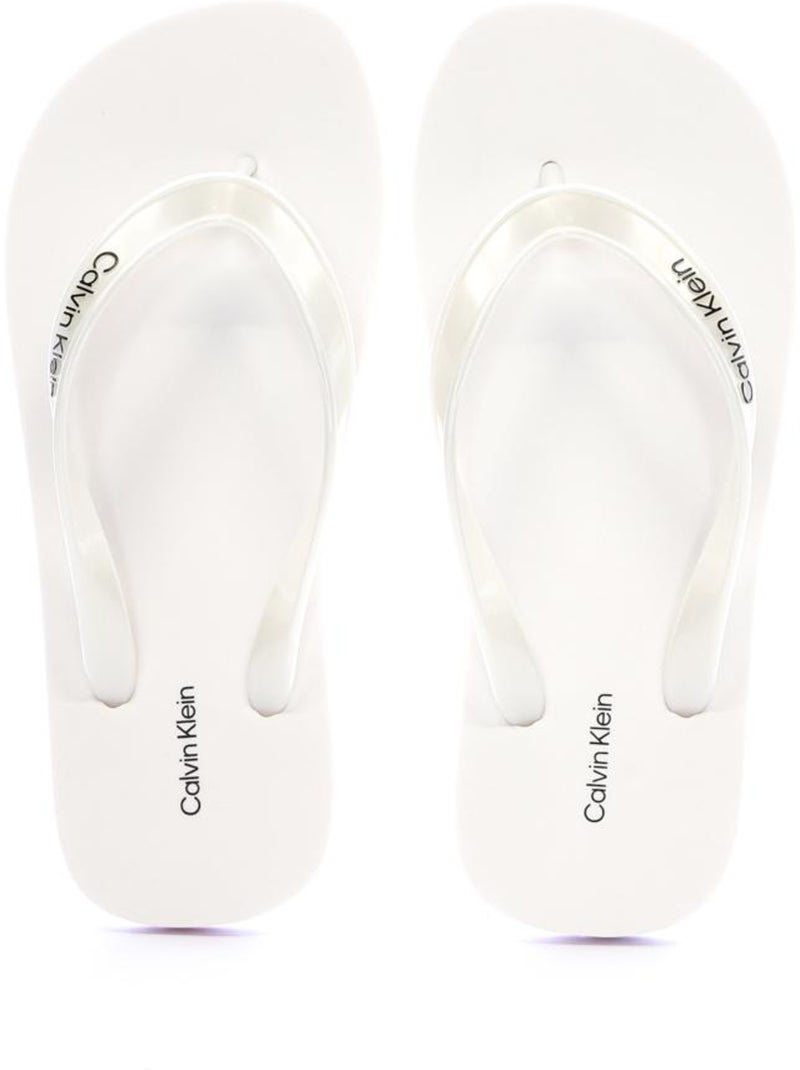 Tongs Femme Calvin Klein Jeans Blanc - Kiabi