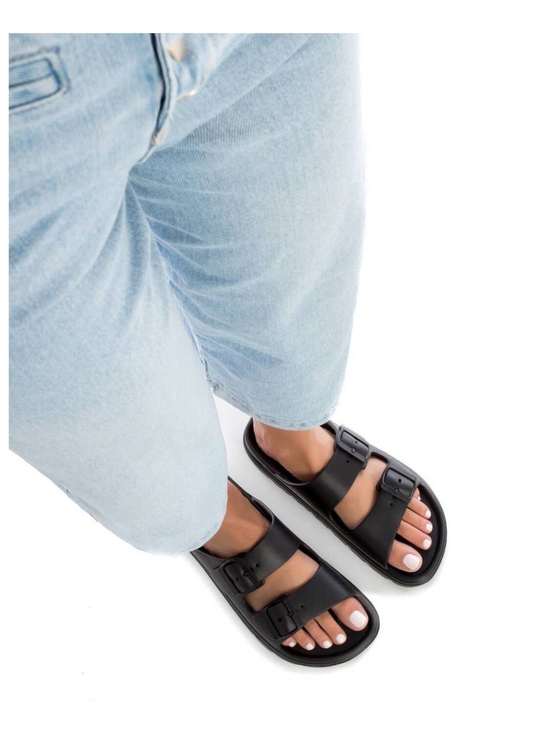 Tongs femme Noir - Kiabi