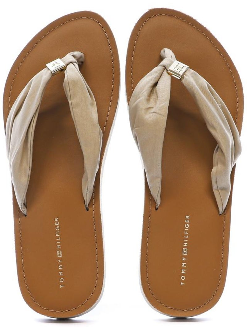 Tongs Femme Tommy Hilfiger Beige - Kiabi