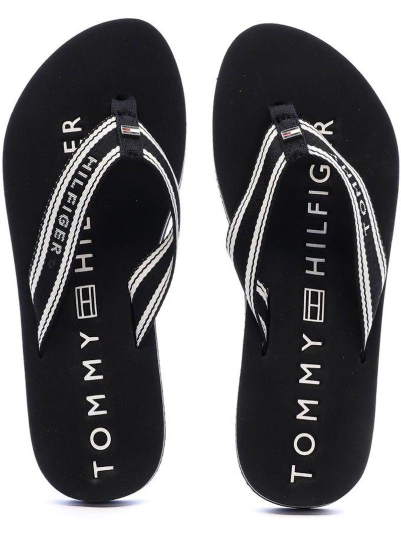 Tongs femme tommy hilfiger Noir - Kiabi