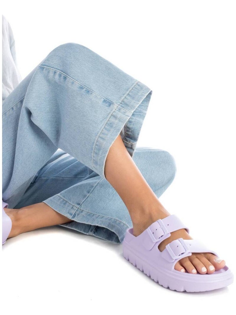 Tongs femme Violet - Kiabi