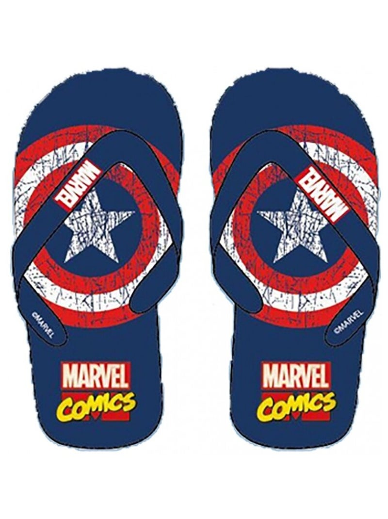 Tongs Homme AVENGERS fantaisie Bleu Rouge Blanc - Kiabi