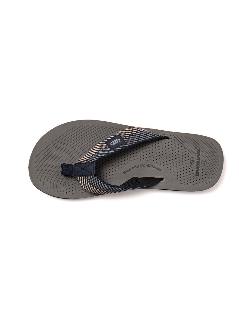 Tongs homme Brasileras semelle en gomme Bleu - Kiabi
